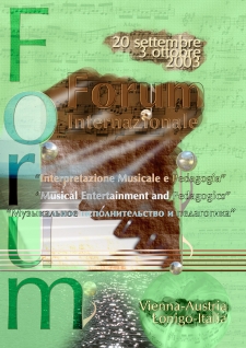 September 20 – October 3, 2003. Italy – Austria